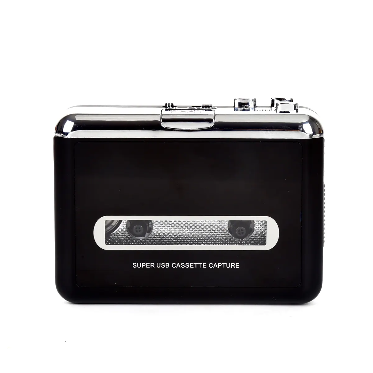 2021 Super Portable USB Cassette Capture Recorder Radio Player Tape to PC Black Auto OEM Bass Audio Plug Maga Dimensions Stereo