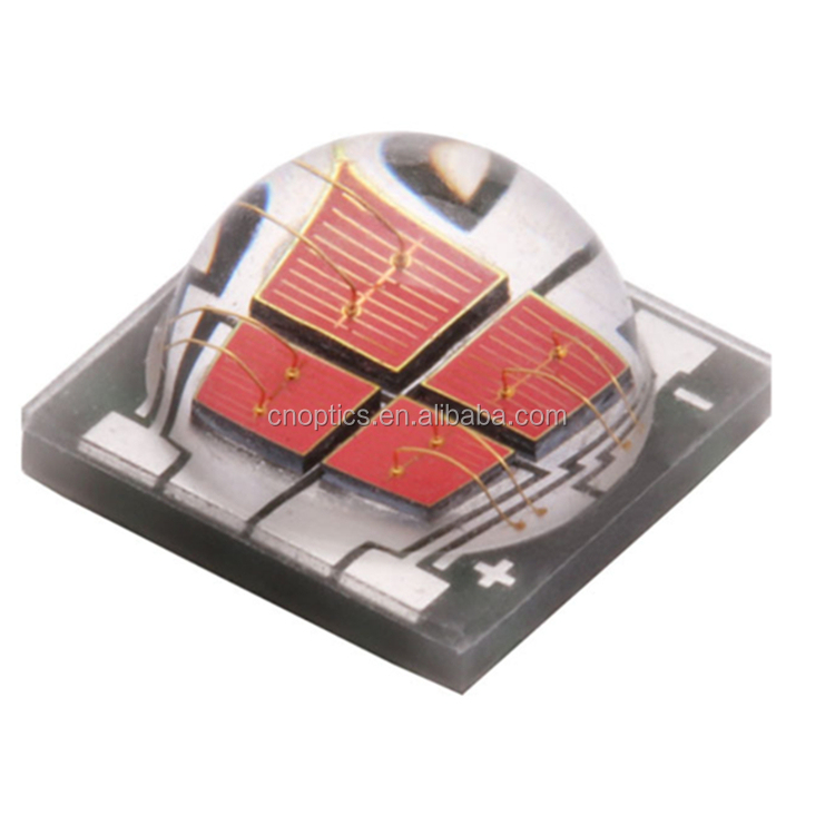 4*3W 4in1 Диодная 4 фишки 4 Вт 8Вт 12Вт темно-красный 660nm 5050 SMD LED чип с керамической основой для завода светать
