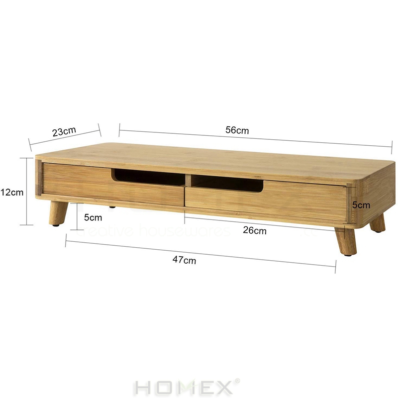 Бамбуковое дерево монитор Стенд Riser организаторы для домашнего офиса/Homex_BSCI