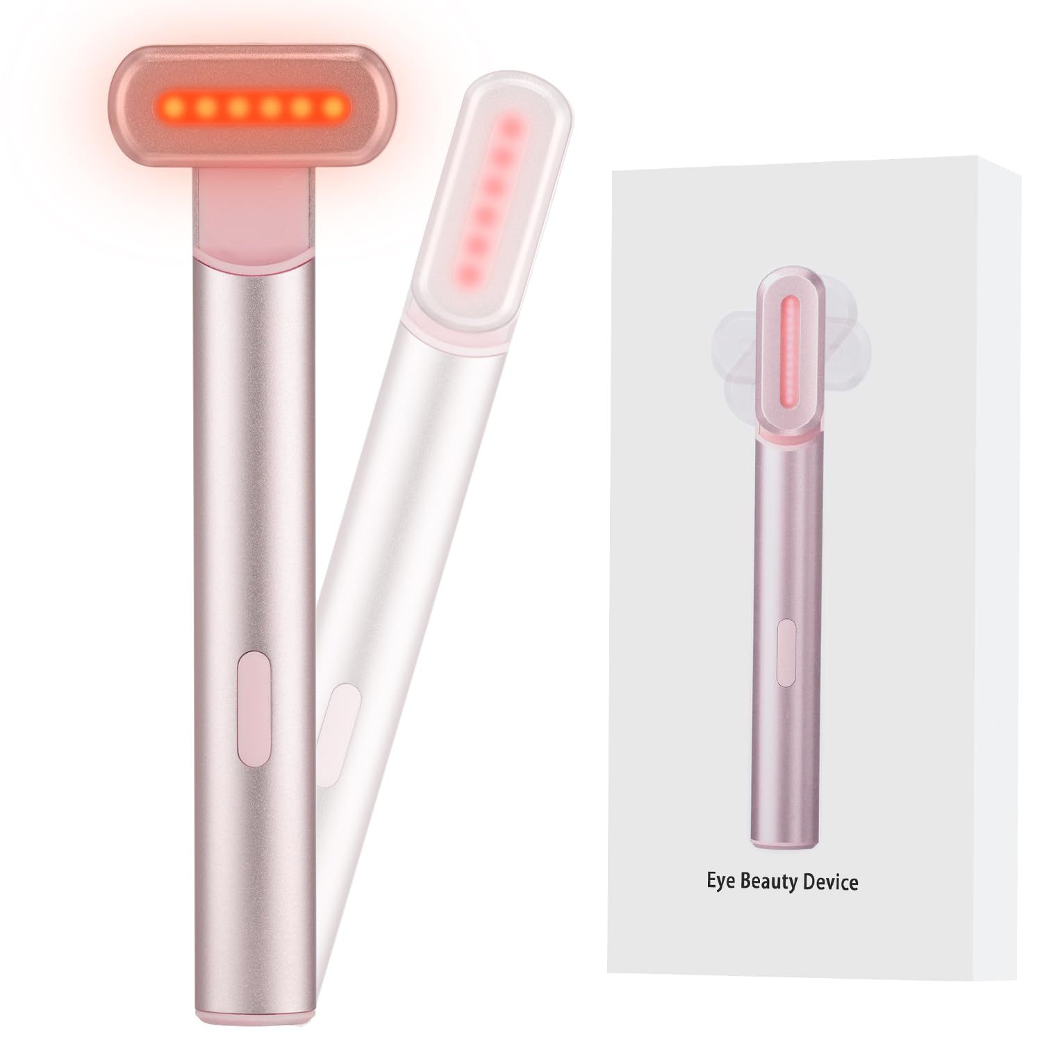 Face Skincare Wand Red Light Therapy for Face and Neck - Facial Wand Red & Blue Rejuvenation Face & Eye Massager Skincare Tool