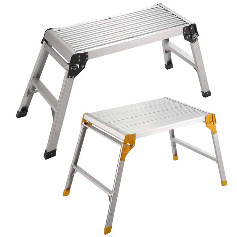 Platform Ladder Aluminium Folding rv step Stool Car Washing Ladder Sturdy Tools and Lightweight Work Platform
