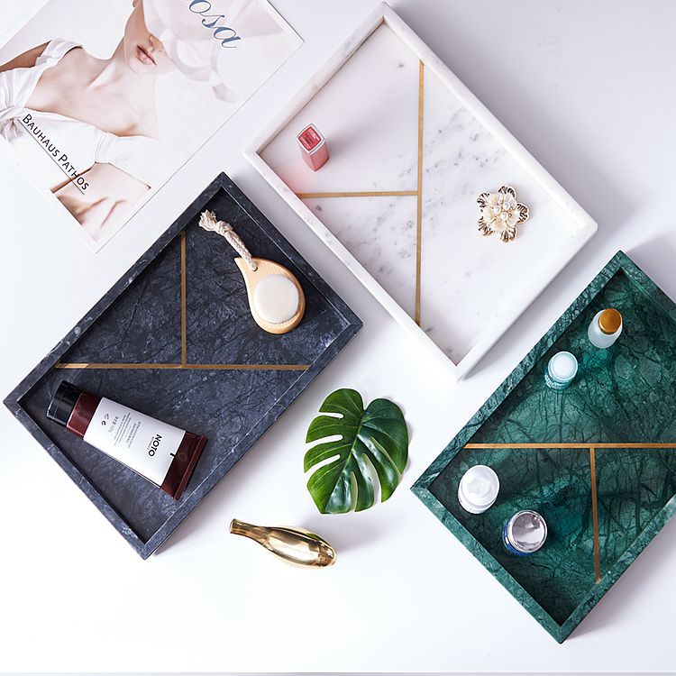 Custom Luxury Wedding Tray Jewellery Display Tray Cosmetics Storage Tray