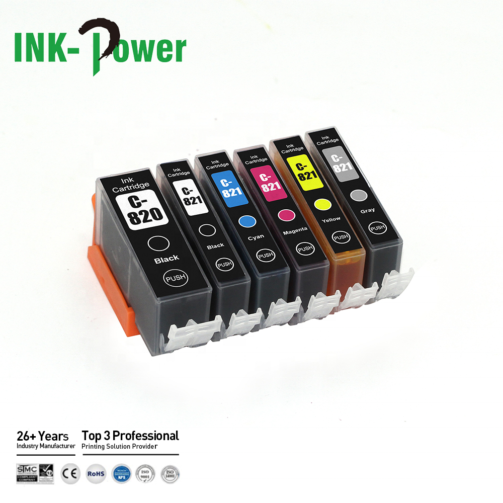INK-мощность 820 821 PGI-820 CLI-821 PGI 820 CLI 821 Премиум Совместимость Цветной струйный картридж с чернилами для Canon PIXMA IP4760 принтер
