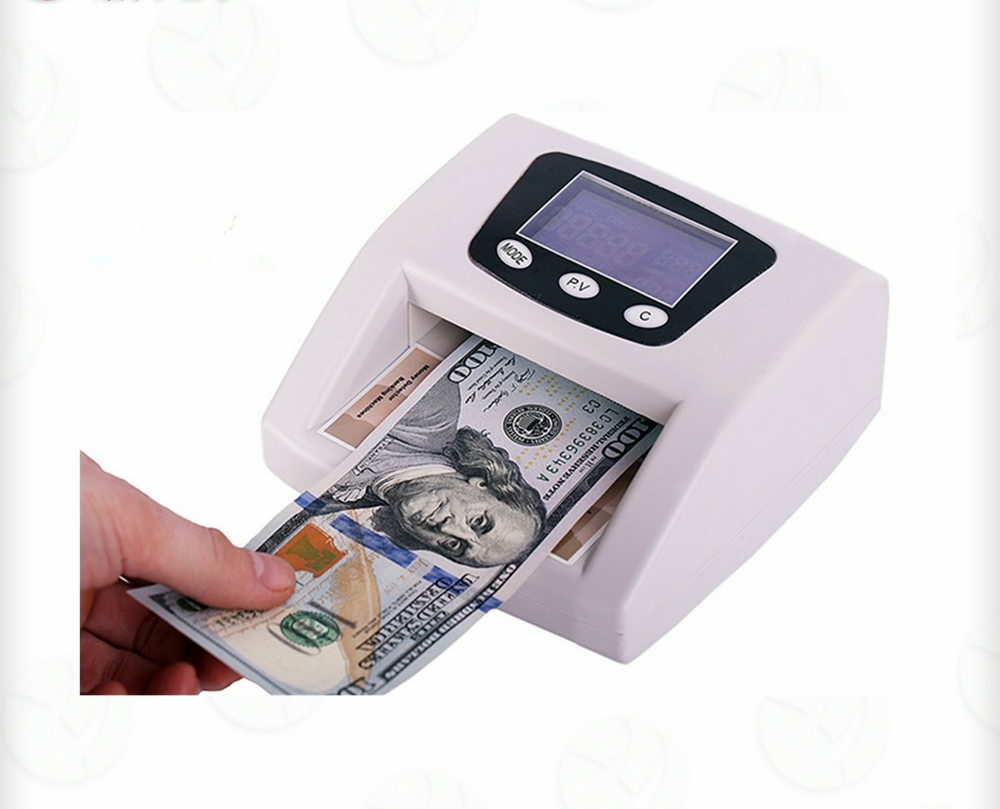 Автоматический Детектор фальшивых денег USD Евро GBP с ЖК-дисплеем