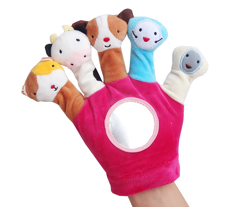 Custom Stuffed Animals Kawaii Finger Plush Soft Toys For Children Hand Puppet Plush Custom Doll For Kids Creative Doll