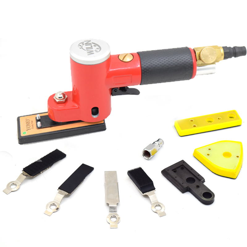 FS30 Pneumatic Tools Air Angle Finger Sander Reciprocating Polishing Machine Tools Rectangle 20*100 Triangle 75*75 40*100mm