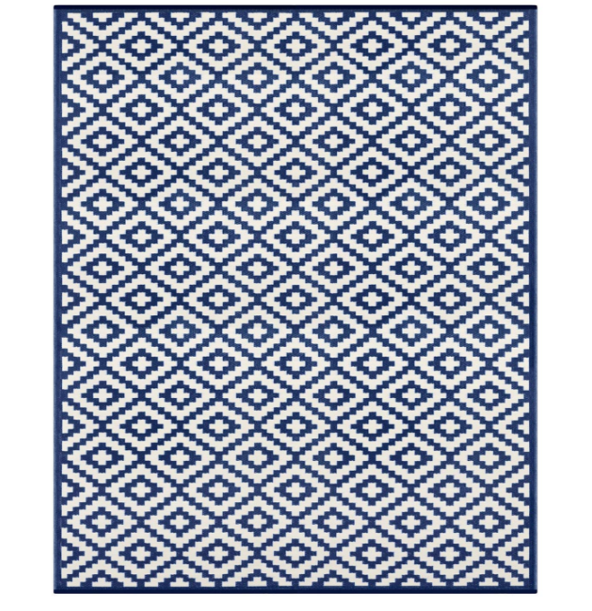 Наружный двусторонний пластиковый большой коврик 9x12