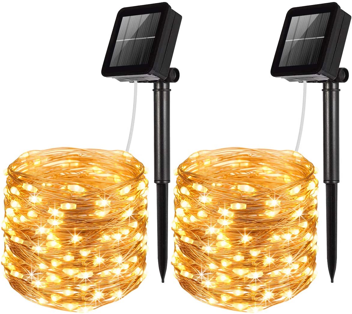 Светодиодная наружная Солнечная лампа, гирлянда 10 м, 100LED Фея, праздник, Рождество, вечеринка, 5M50LED 20M200LED гирлянда, Солнечный сад, водонепроницаемый