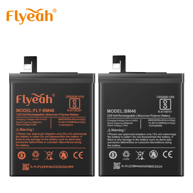 Wholesale customized phone assembly 4000mah li-ion BM46 battery for Xiaomi Redmi Note 3 and Note 3 pro