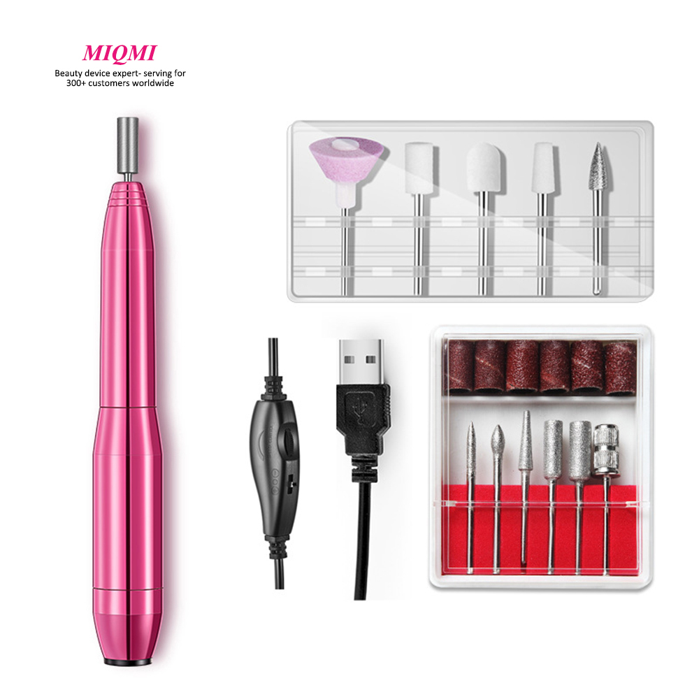 MIQMI Portable 20000 Rpm Hand 11 in 1 Drilling Kupa Manipro Wireless Rechargeable Acrylic Nail Drill Machine Price High Speed