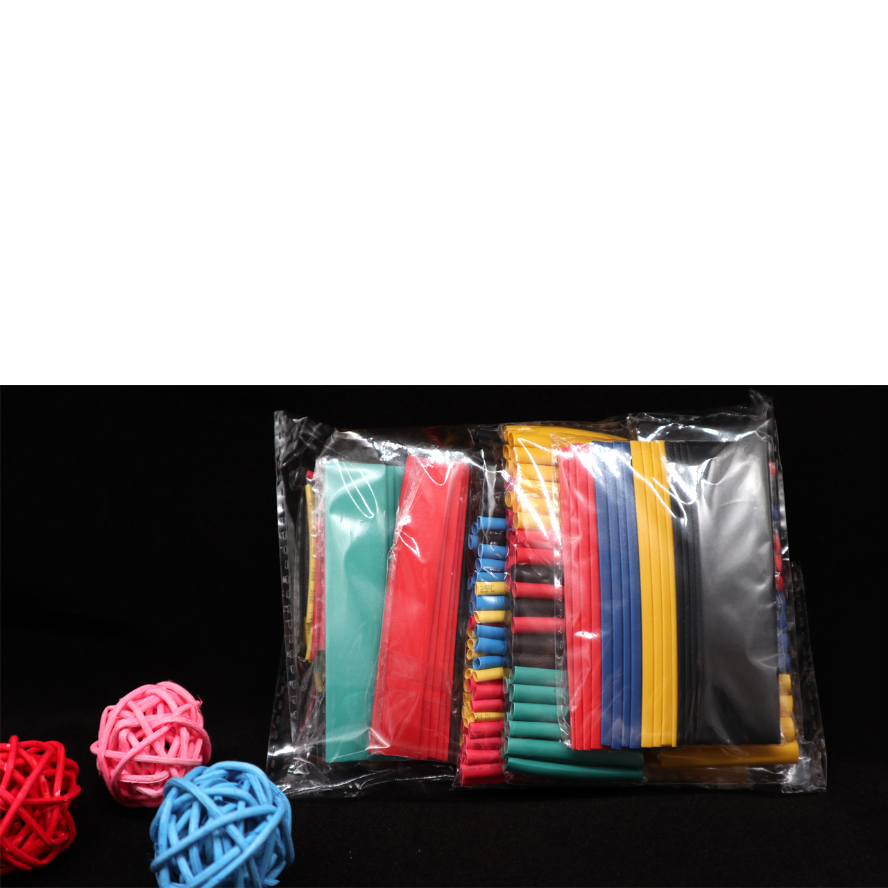 328pcs/set fiber optic polyolefin electrical insulation identification tube electrical cable thin wall heat shrink tube tubing