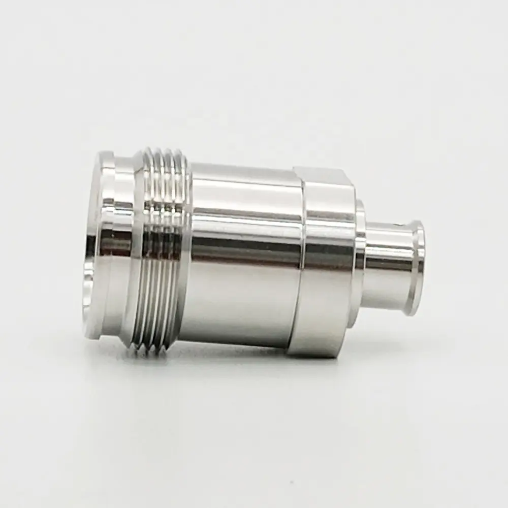 Low PIM 4.3-10 Female Captive pin soldering type connector for RG401 RG402 1/4''S coaxial cable