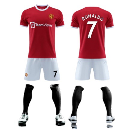 Новинка 2021 футбольная рубашка для двоих гостей MU home and away № 7 костюм Криштиану Роналду MLCLT