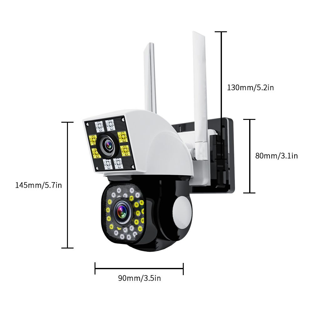 Outdoor monitoring CCTV wireless security camera NEYE3C APP system network camera dual lens