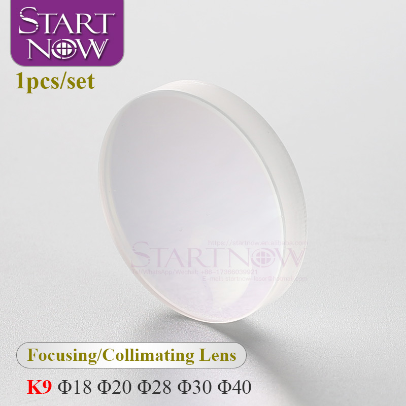 Startnow 1 шт./компл. 18 20 28 40 F55 75 120 150 K9 одиночный Вогнутый выпуклый волоконный лазерный фокус коллиматорный объектив для металлосварочного аппарата