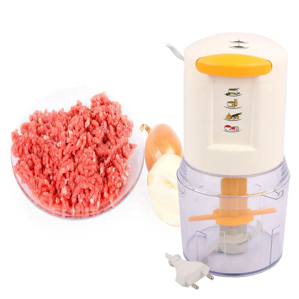 500ML electric food processor mini portable mixer meat vegetable chopper 304 Stainless steel single blade