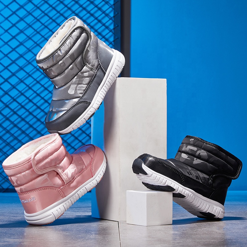 Supermax Snow Boots For Children Winter New Style Girls Warm Shoes Baby Boys Footwear Casual Thick Pink botas 2021