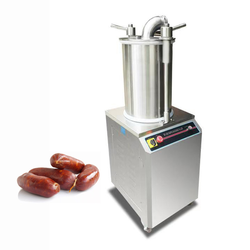 Automatic 15L 300kg/h Hydraulic Sausage Stuffer Making Machine for Meat Processing Stain less Steel Filling Machine