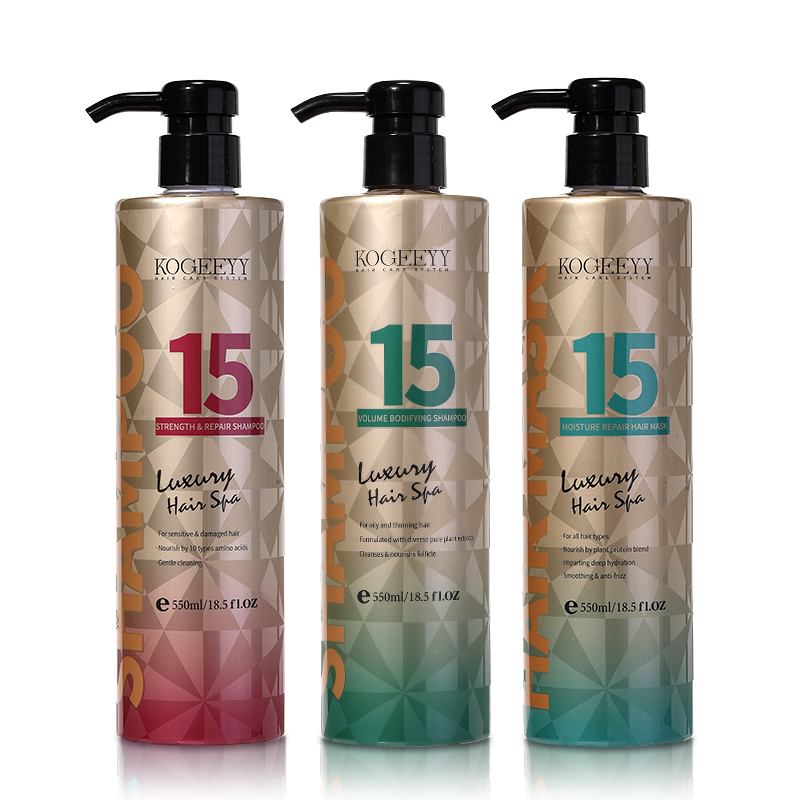 KOGEEYY Organic Hair Care Products For All Types Hair Salon Pure Keratin Moisturizing Shampoo Argan Oil Anti Hair Loss Shampoo