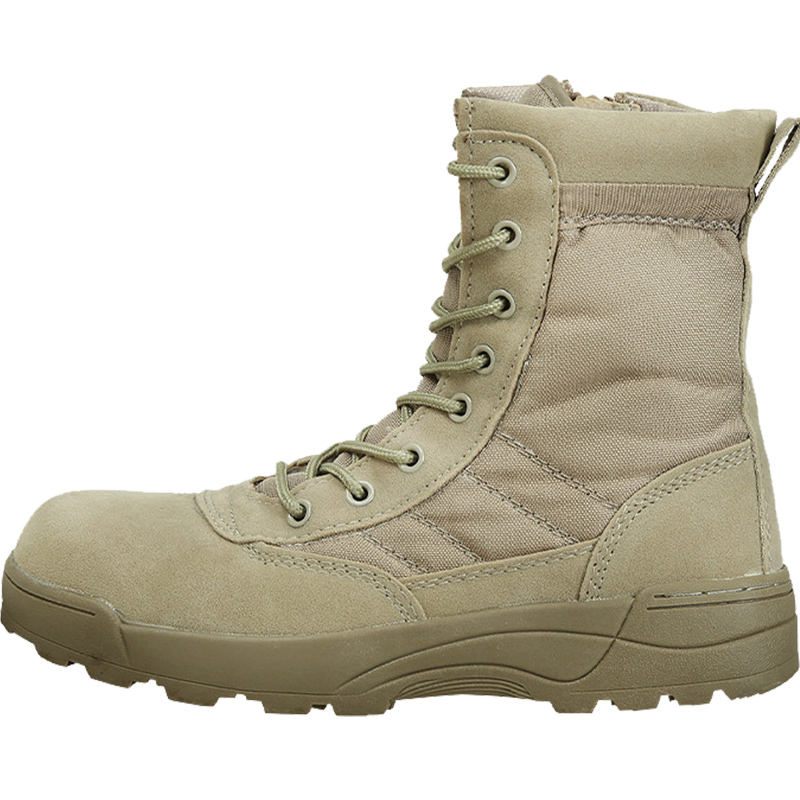 Army Fans Military Commando High-top Land tactical Desert boots Spring and Autumn Steel Head 07 Combat for men's boots