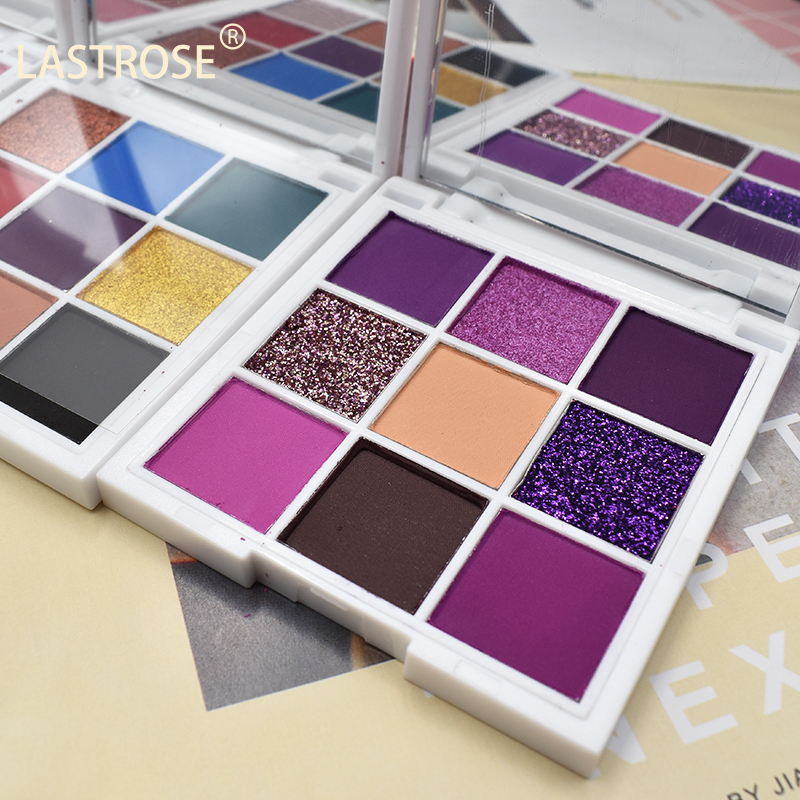 Wholesale waterproof eyeshadow palette pigmented many colors private label pressed glitter eyeshadow palette