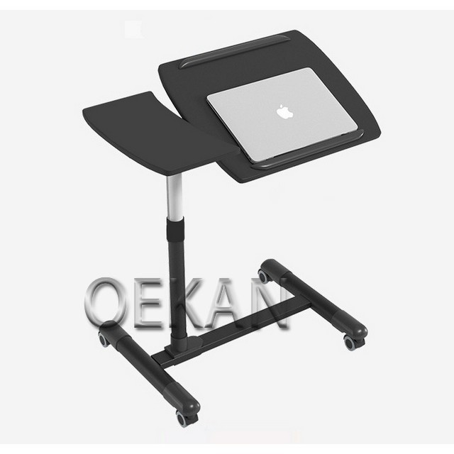 Hospital Furniture Ergonomical Design High-Adjustable Moving Bedside Foldable Table for One Person