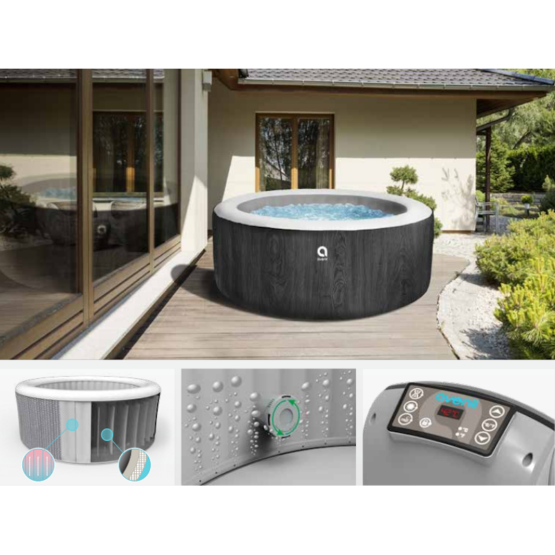 Горячая Распродажа Amazon, Step angle 240v Surround black outdoor spa гидромассажная Ванна