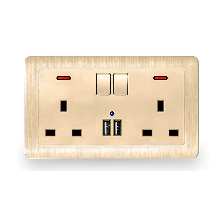 Умный USB Электрический переключатель двойной 2 Способ Розетки
