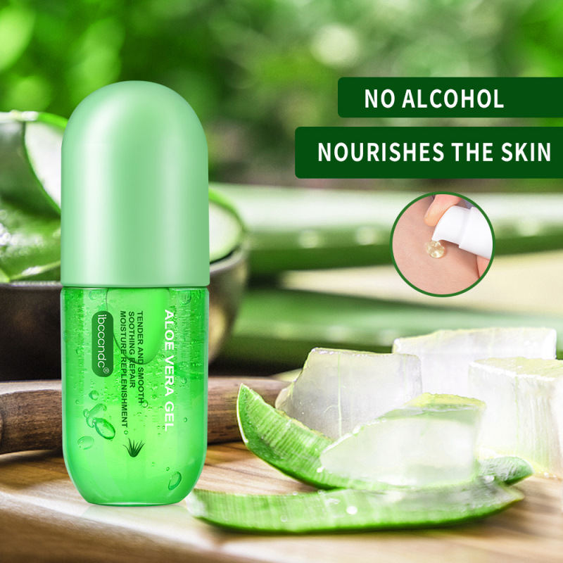 Natural aloe vera gel moisturizing and hydrating after sun repair and soothing muscle aloe gel in bulk