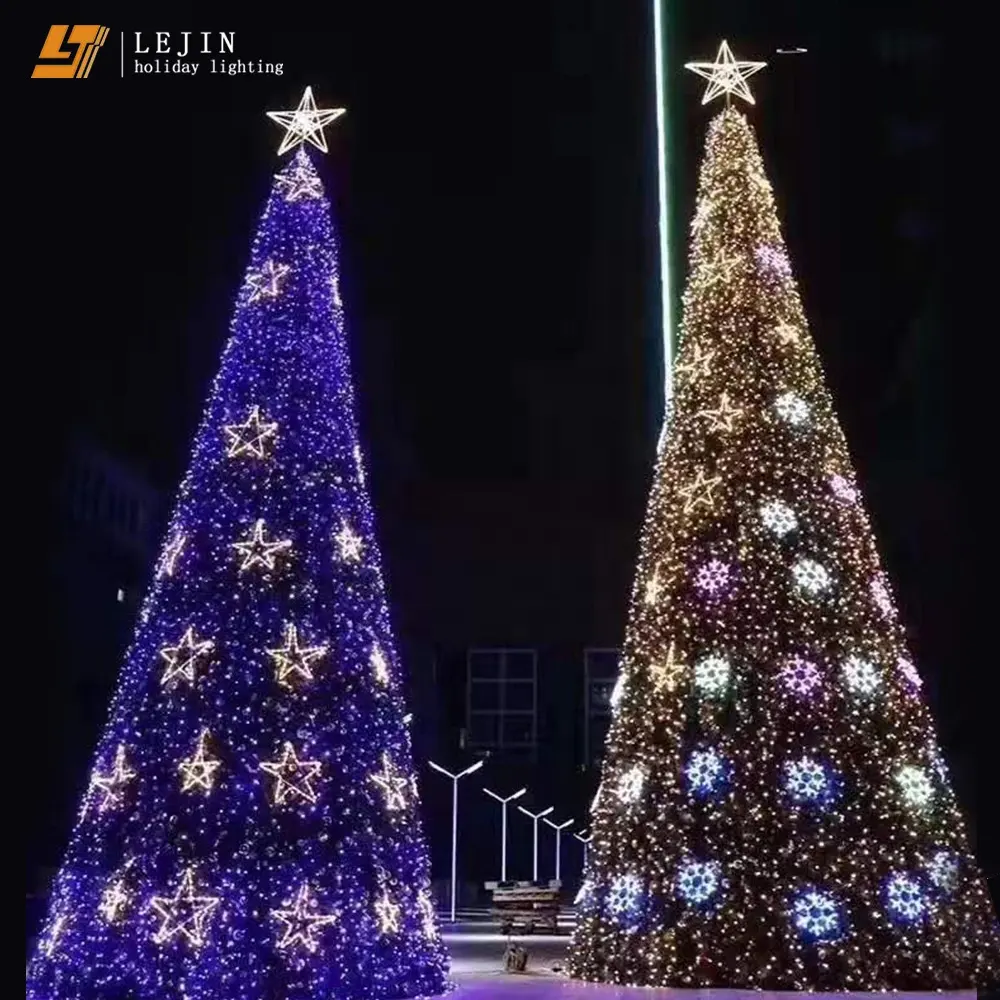 outdoor christmas 3D tree motif light for festival decoration