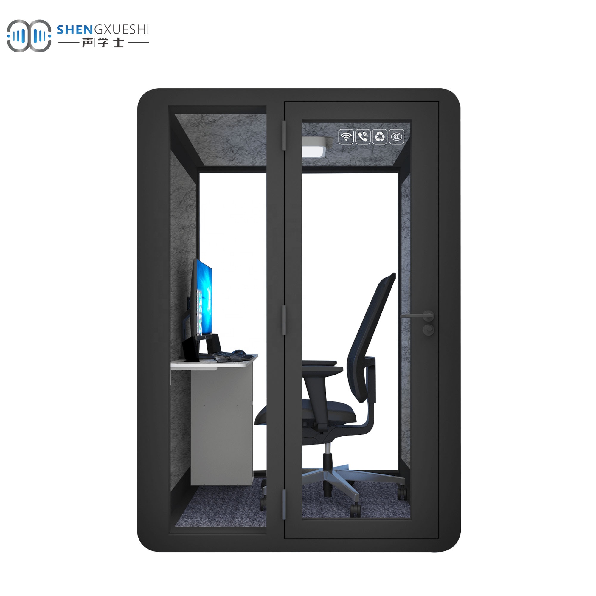 Высокое качество 3d занимающихся модельным дизайном студии звукозаписи Звукоизолированные кабины живут офис в капсулах