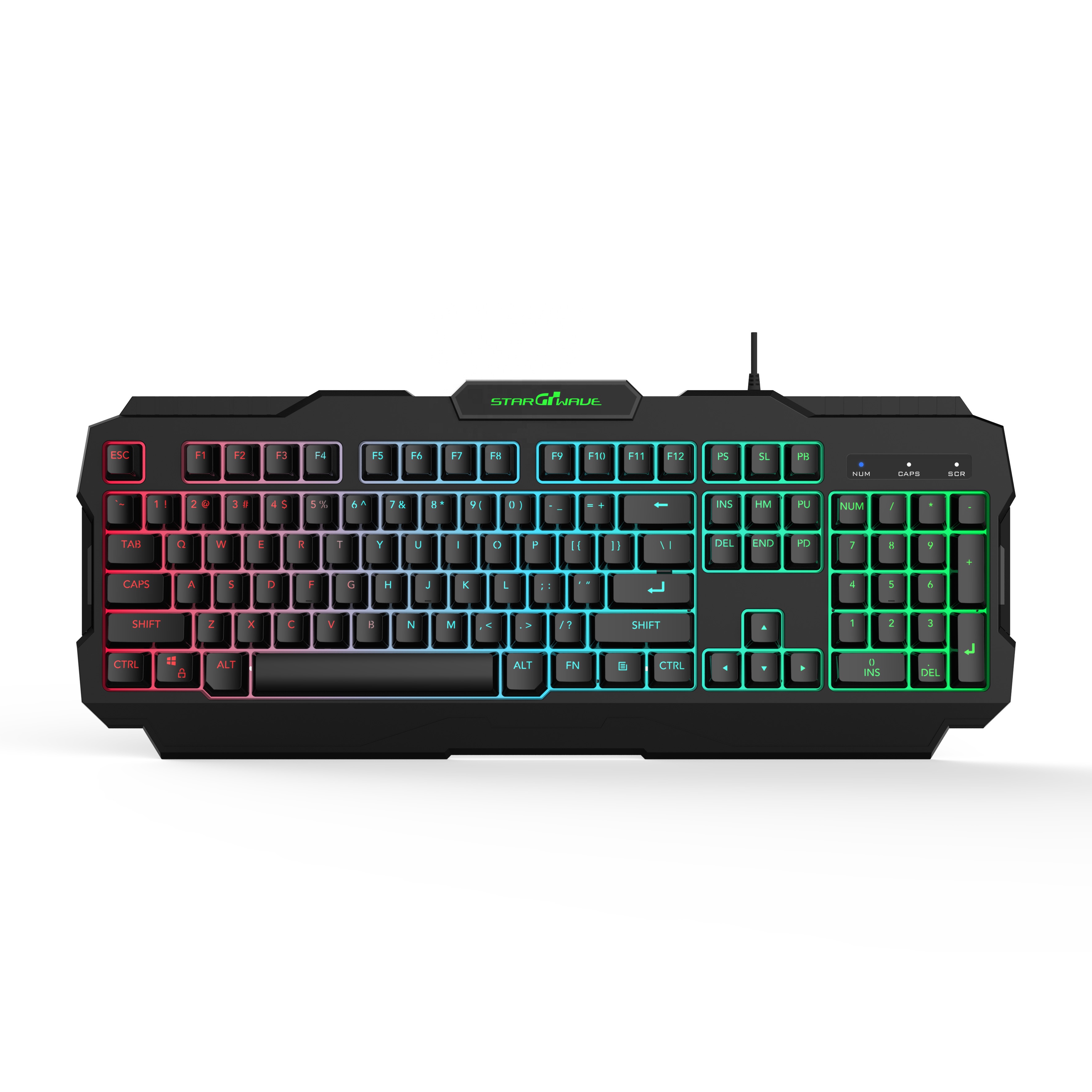 SW-GK054 Metal backlit chicken game keyboard with wired suspended glowing keyboard