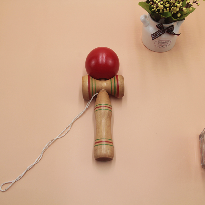 Оптовая продажа радужных цветов клен деревянные простые kendama игрушки, деревянные игрушки