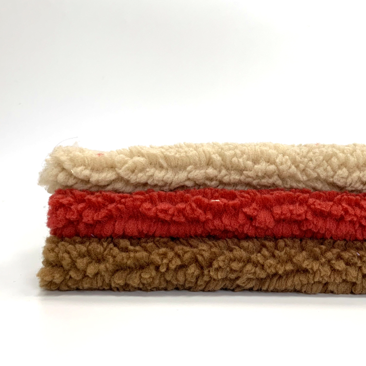 suede leather fabric bonded with sherpa fabric for garment and jacket