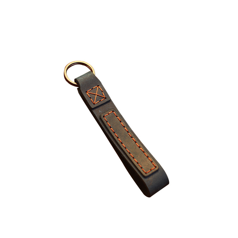 Keychain Auto Parts Anti-lost Genuine Leather Creative Simple Car Keychain Customized Gift Car Keychain