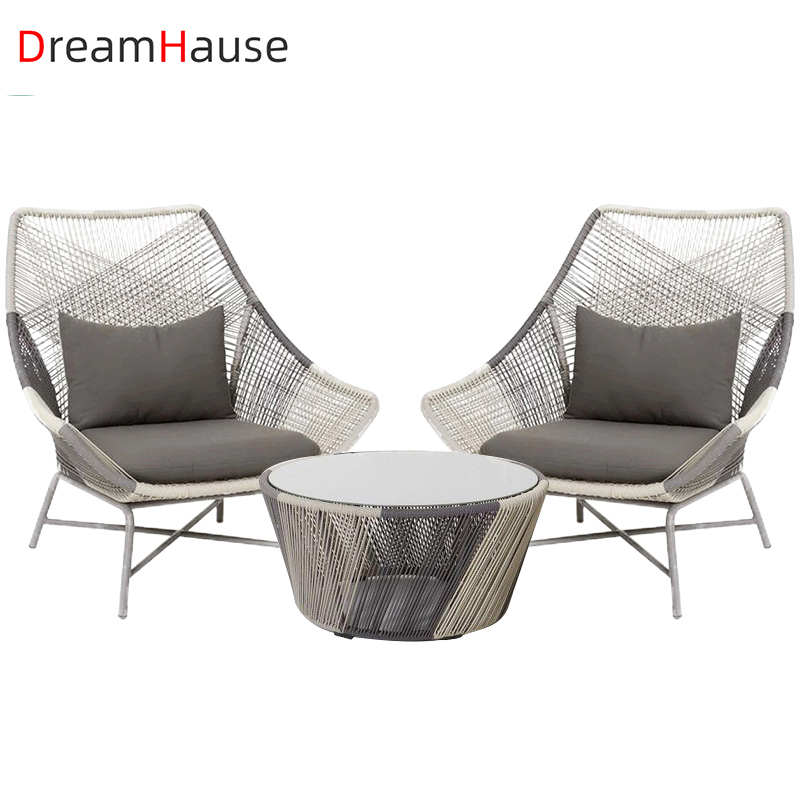 Уличная мебель Dreamhaus, диван-стул из ротанга, современный набор для сада на балконе, стул из ротанга для двора, гостиницы, комбинированный диван