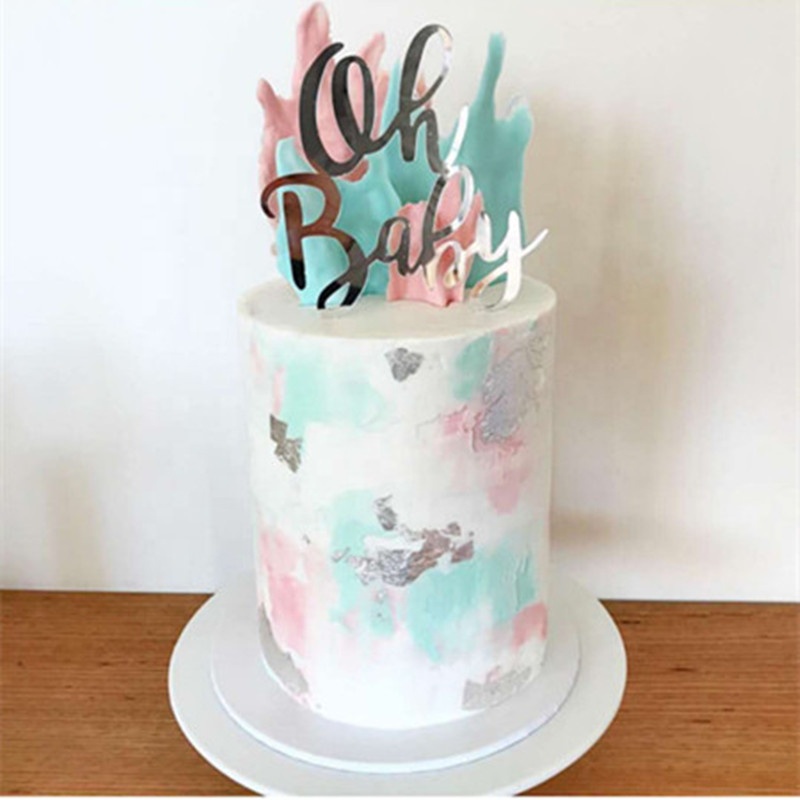Акриловый Топпер для торта на день рождения Oh baby shower