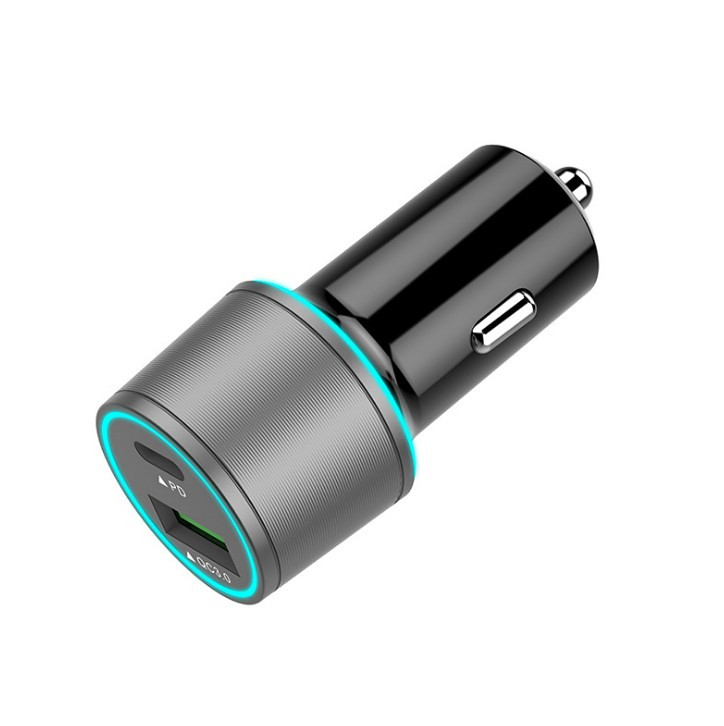 Быстрая зарядка, 2 порта USB PD QC3.0 36 Вт, зарядное устройство, дорожный USB-адаптер, автомобильное зарядное устройство для мобильного телефона