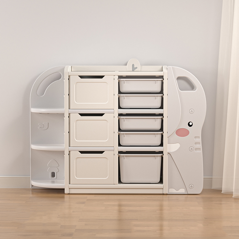 Multifunction Baby Indoor Bookshelf Plastic Storage Box Cabinet Children Toys Storage Book Shelf Bookcase Kids Furniture Cartoon