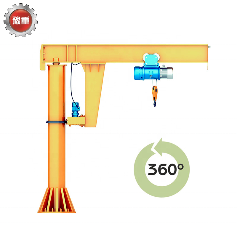 360 degree rotating cantilever 1ton 2ton 3ton 5ton portable jib crane