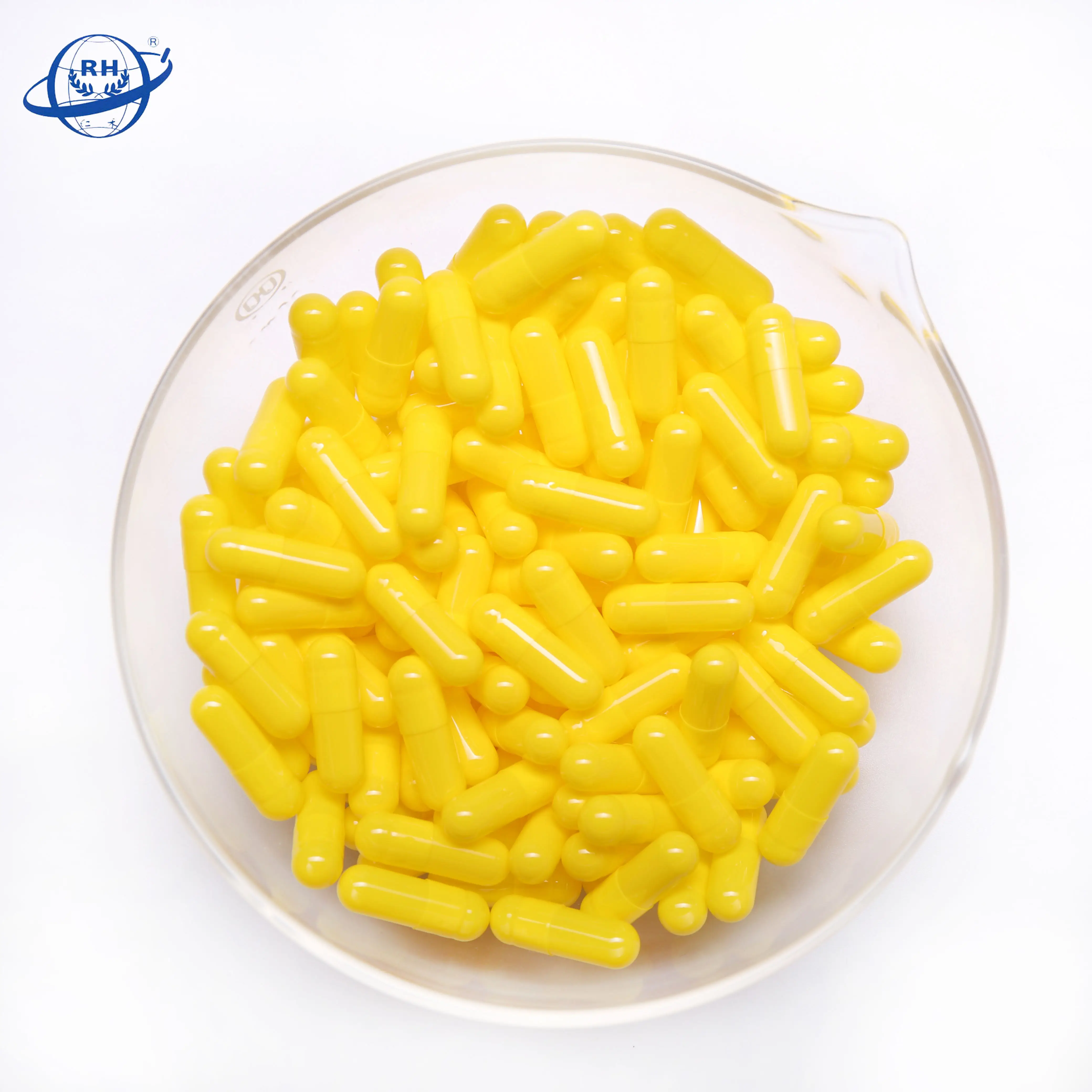 High Quality Pharmaceutical Yellow Hard Empty Gelatin Capsules Size 0