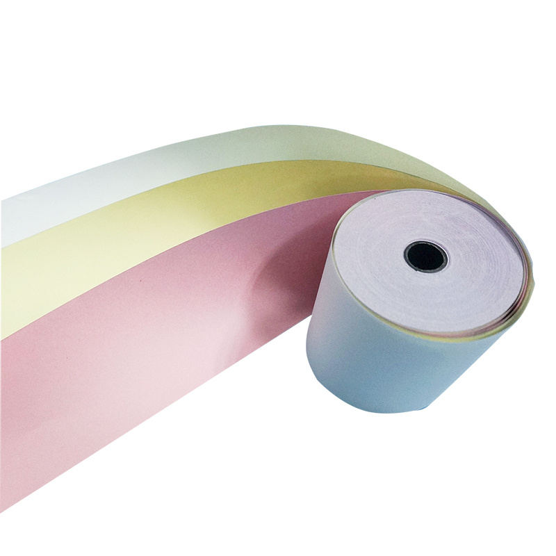 75 x 60 mm 3-ply Carbonless Paper Rolls