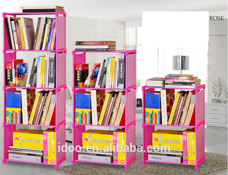 Fabric folding bookshelf / portable book cabinet / book storage case