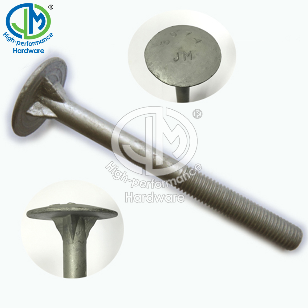 A307 Carbon Steel Galvanized 4 Fines Timber Bolt