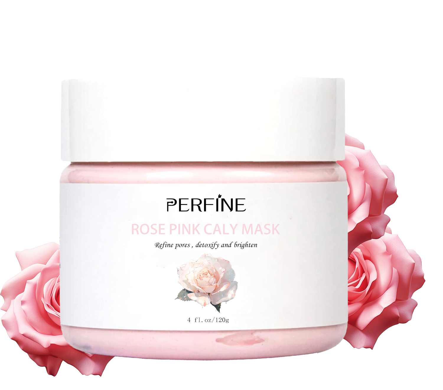 Private label Hydrating Brighten Detox Cleansing Organic Kaolin Rose Pink Clay Mask