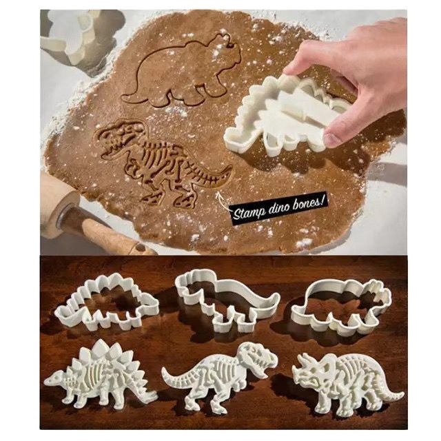 3D Динозавр печенья Резак прессформы печенья тиснение штампа Форма Sugarcraft десерт выпечки силиконовая форма для Sop торт Декор инструмент