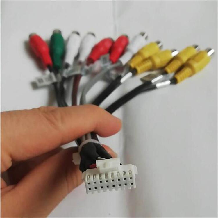 16pin RCA аудио линия Видео вход п усилитель мощности сабвуфер для автомобиля DVD плеер навигации