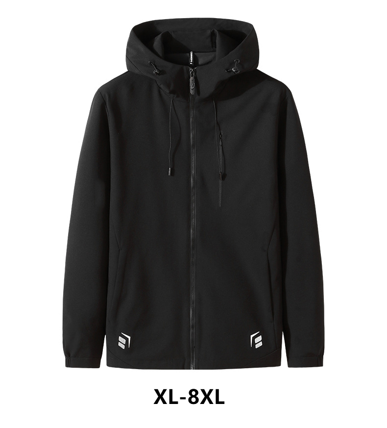 Custom New Men's youth plus size fashion casual hooded jacket men's short Outdoor Jackets windbreaker jackets