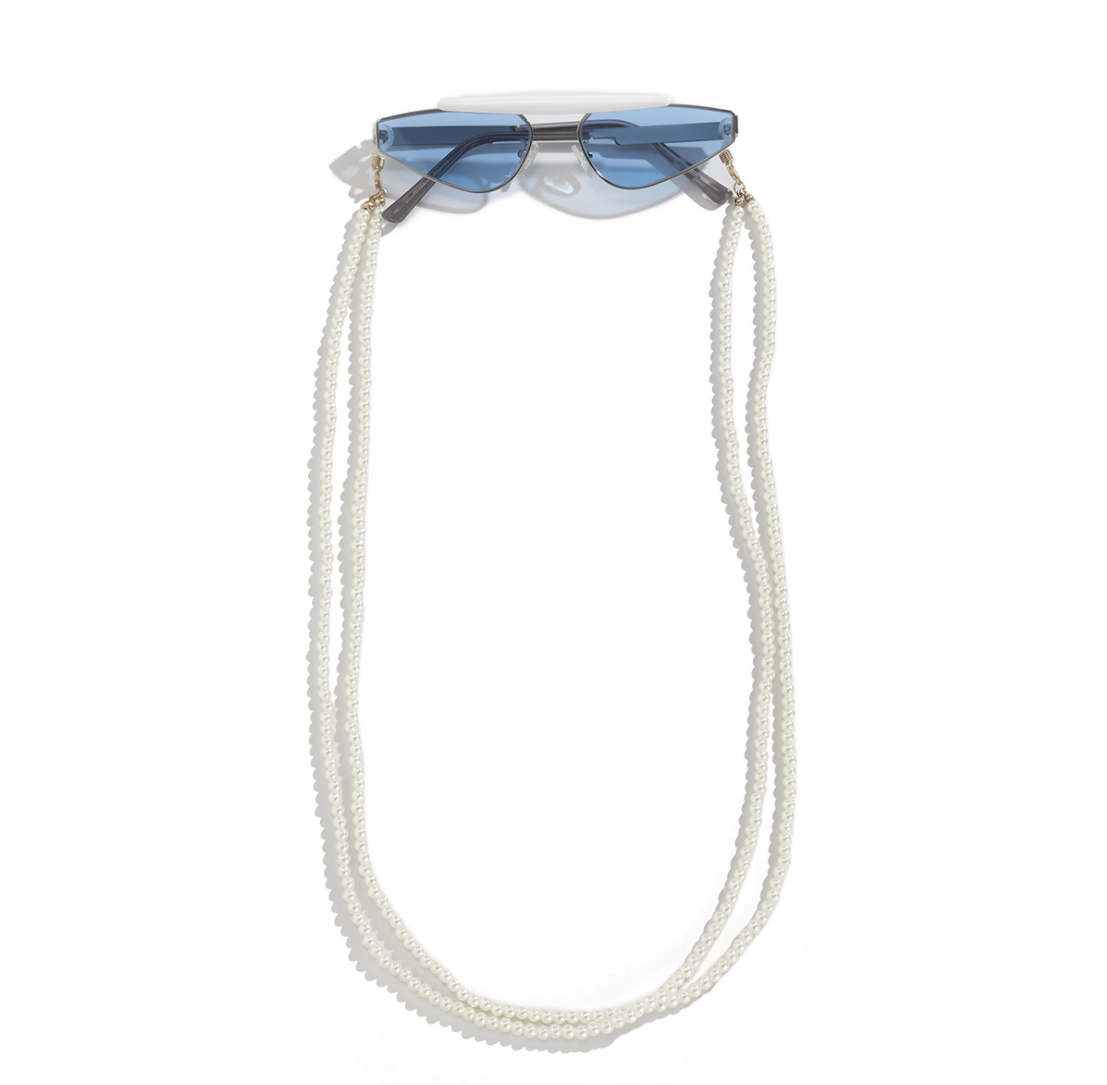 High quality fashion all-match durable acrylic lapis lazuli glasses chain