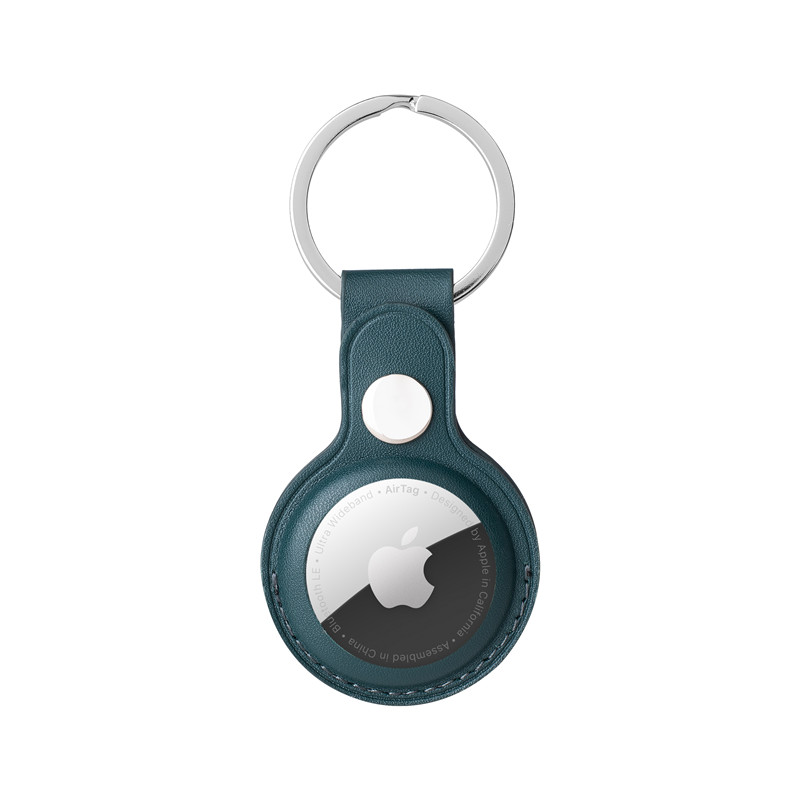 Защитный чехол для airtag Locator Tracker, кожаный чехол с брелоком для удобной переноски